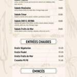 Menu Dar El Benna Marrakech June 2023 481322